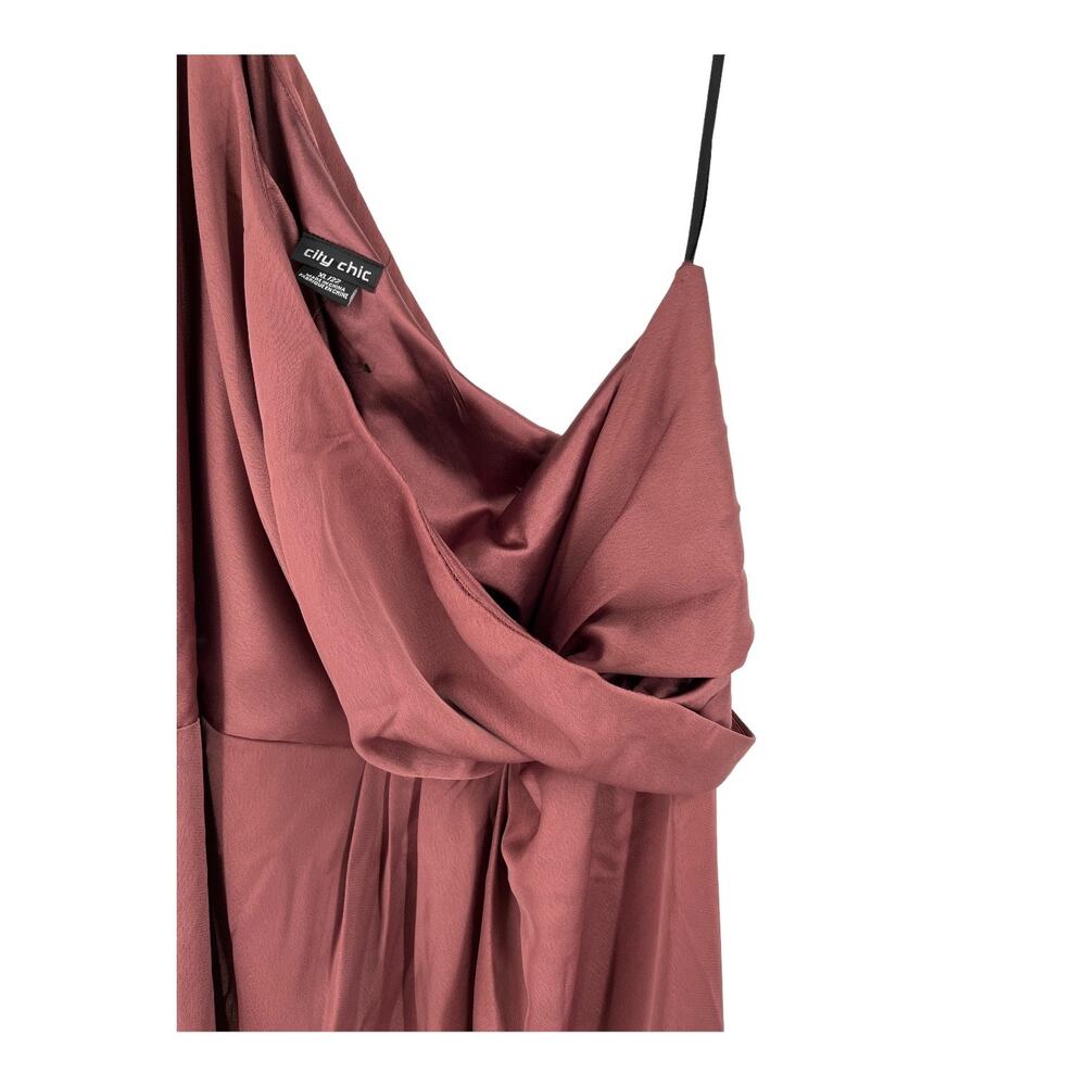 City Chic dress Sensual sleeveless dark pink size XL 22 - Picture 5 of 7